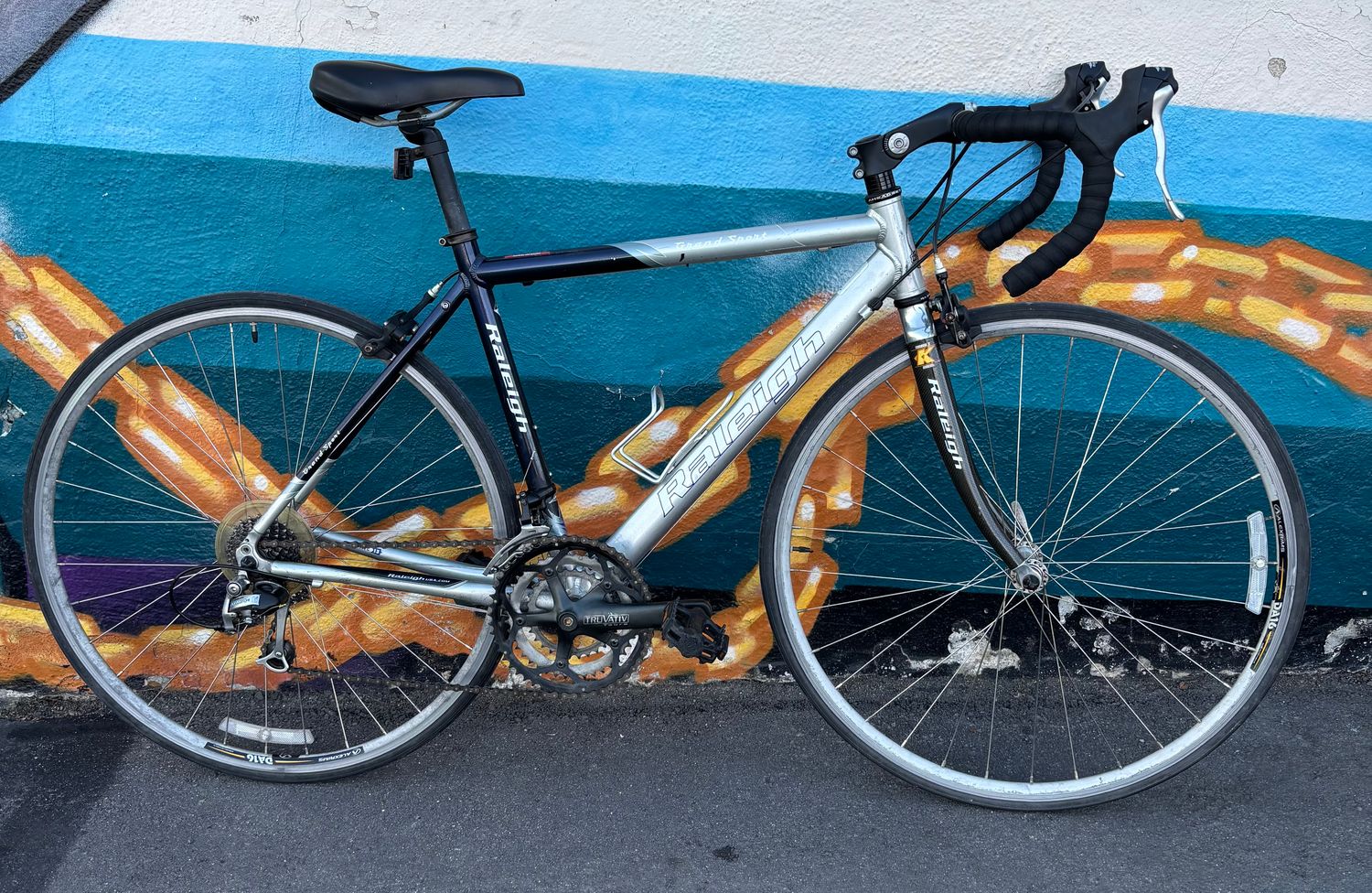 Used Raleigh Grand Sport Silver/blue Large