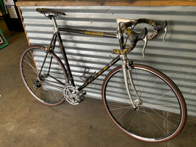 Used Specialized Carbon Allez  Black/silver Cromo 60cm