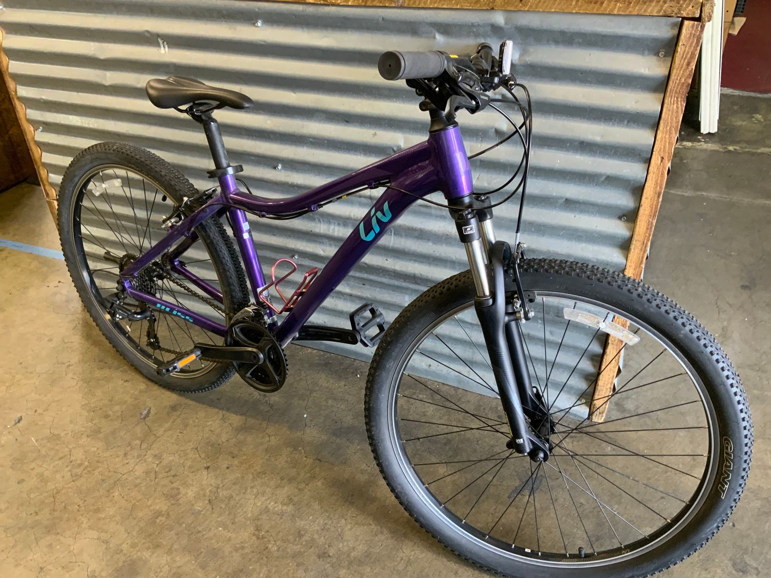 Used Giant Bliss Purple Gravel Hybrid Small