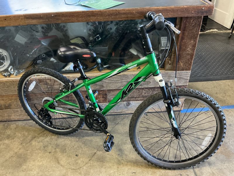 AS is K2 Green 24" 21 speed Small