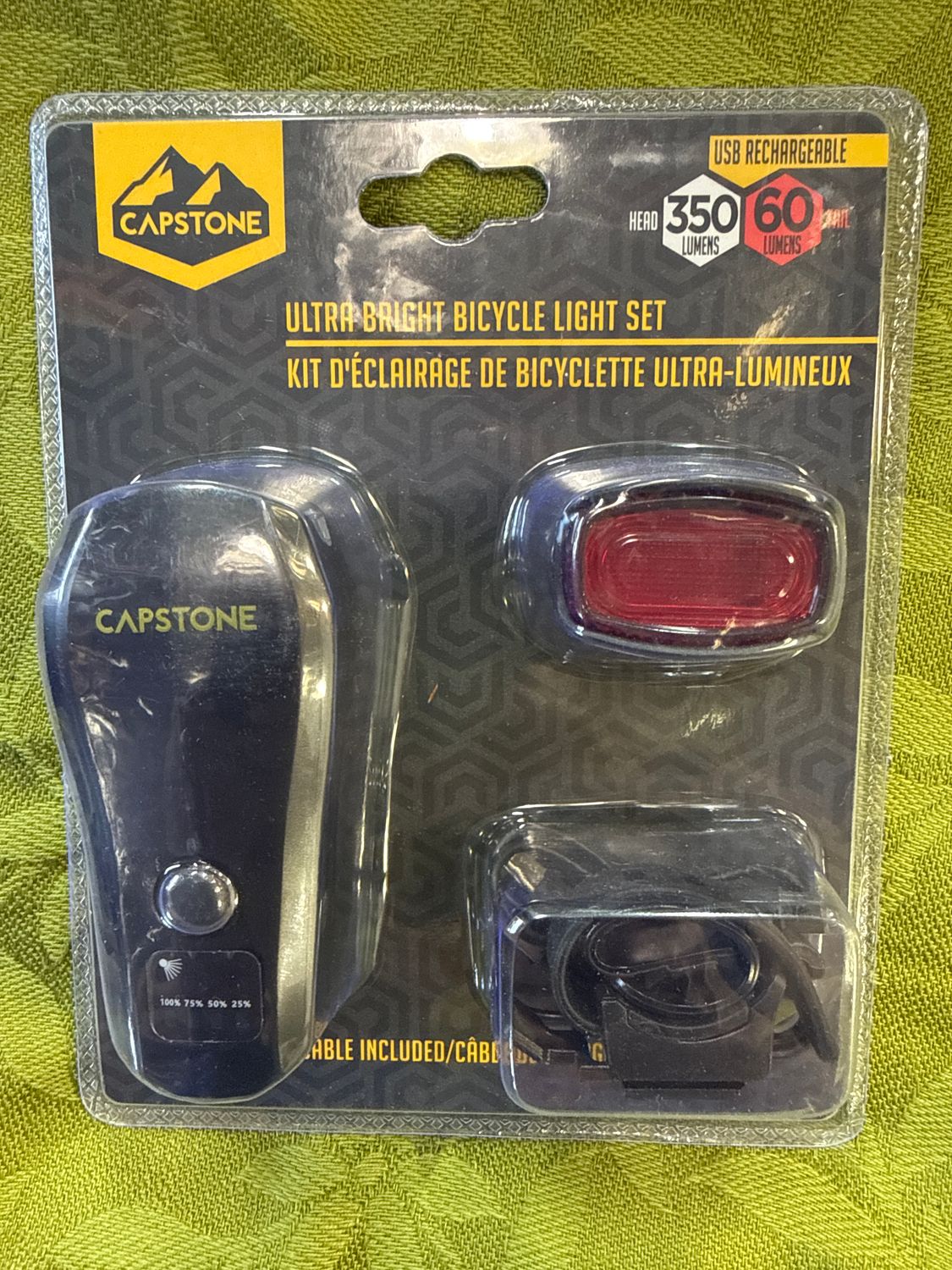 Light - Capstone Ultra Bright USB Rechargeable Headlight &amp; Tail Light
