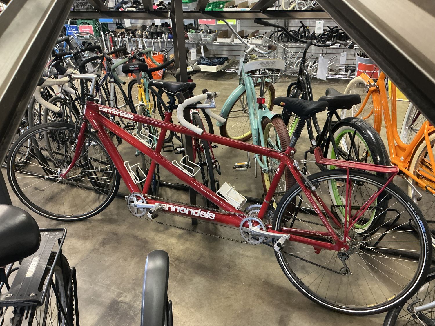 Used Cannondale r400 Dual Tandem RED   21"/ 18". Large/Medium