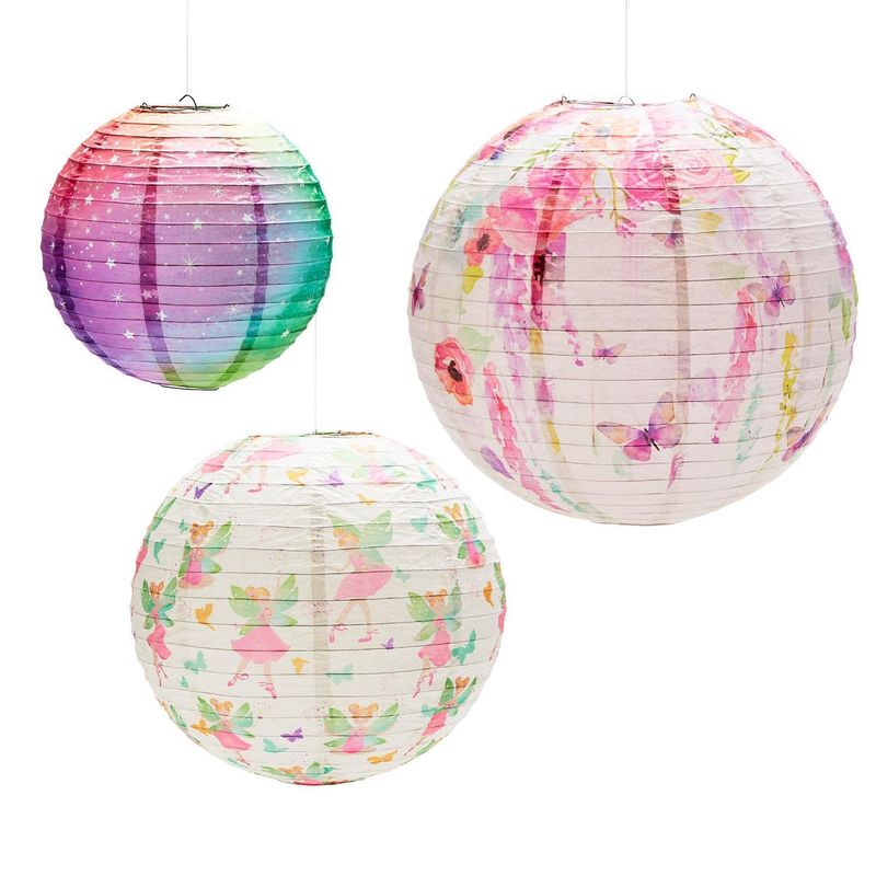 Very Fairy Set of 3 Paper Lanterns