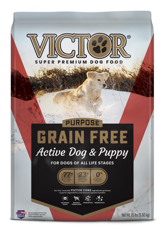 VICTOR PURPOSE GRAIN FREE ACTIVE DOG &amp; PUPPY 15#