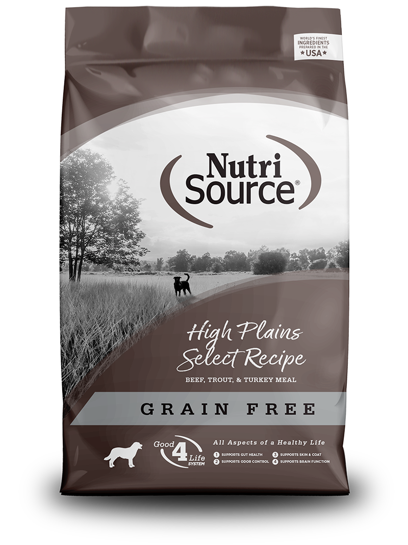 Nutrisource Dog GF High Plains Select Beef &amp; Trout 5lbs