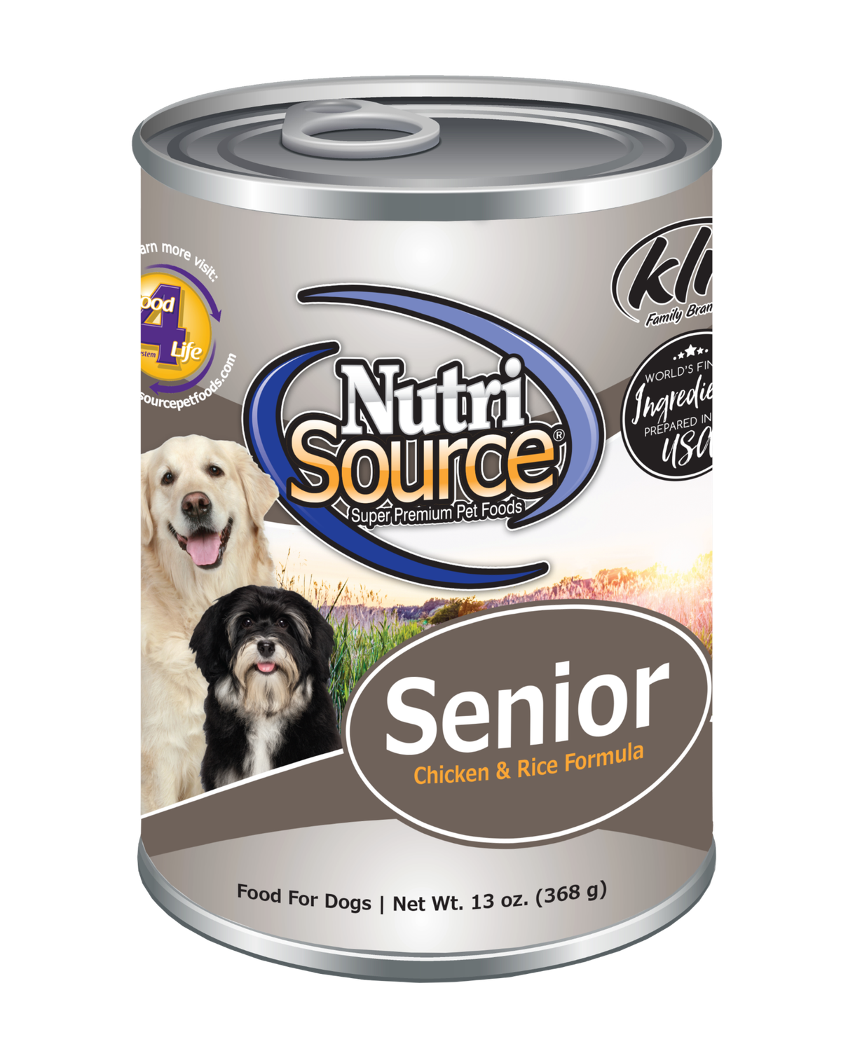 Nutrisource Dog Senior Chicken &amp; Rice Can 13oz
