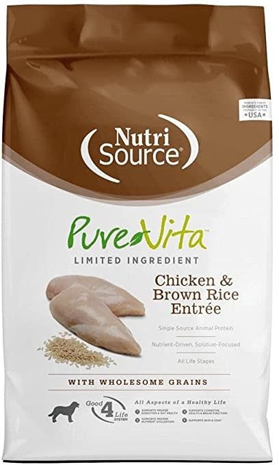 Pure Vita Dog Chicken &amp; Brown Rice 15lbs