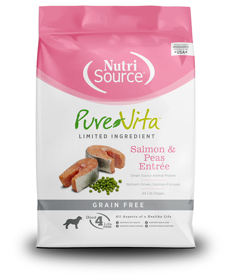 Pure Vita Dog GF Salmon &amp; Peas 25lbs
