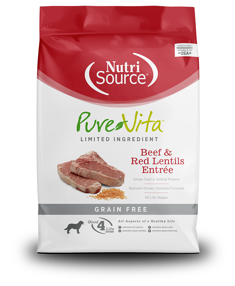TF PURE VITA DOG GF BEEF &amp; RED LENTIL 25#