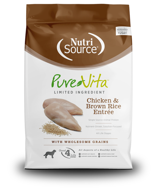 TF PURE VITA DOG CHICKEN &amp; BROWN RICE 25#
