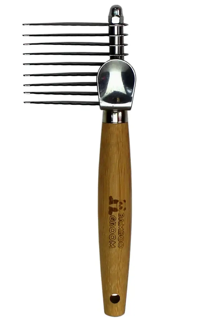 Bamboo Groom Dematting Rake Lg