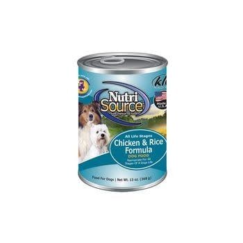 Nutrisource Dog Can Chicken &amp; Rice 13oz 12/Case