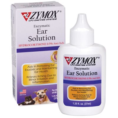 ZYMOX EAR SOLUTION 1.25 OZ  BOTTLE W/.5% HYDROCORTISONE