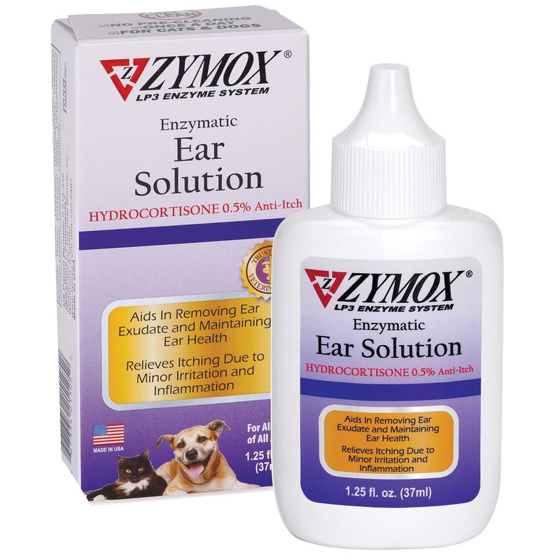 ZYMOX EAR SOLUTION 1.25 OZ  BOTTLE W/.5% HYDROCORTISONE