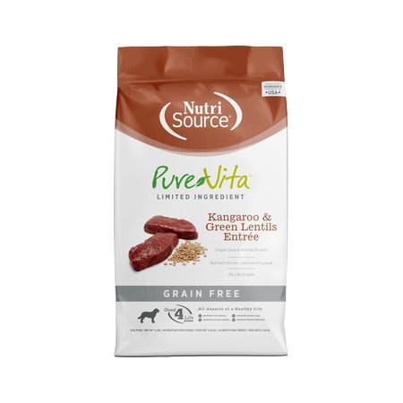 Pure Vita Dog GF Kangaroo &amp; Green Lentil 5lbs