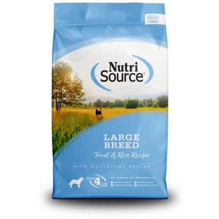 Nutrisource Trout &amp; Brown Rice Large Breed Dog 26lbs