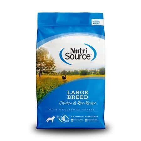 NUTRISOURCE DOG  CHICKEN &amp; RICE LARGE BREED 26#