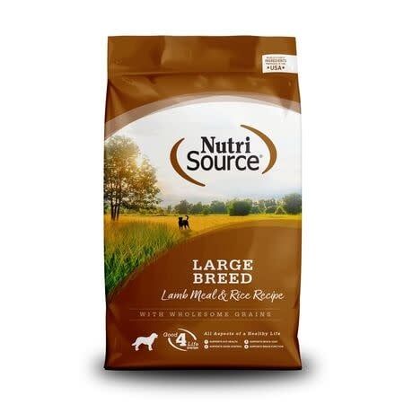 Nutrisource Large Breed Lamb &amp; Rice 26lbs