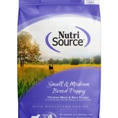 NutriSource sm/med Puppy Chicken &amp; Rice 26lbs