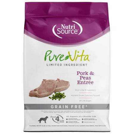 Pure Vita Dog GF Pork &amp; Peas 12#