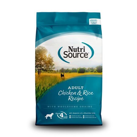 NutriSource Dog Adult Chicken &amp; Rice, Size: 26lbs
