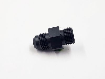 Pure Stealth Power Steering Adapter: 16MM 1.5 Male Inverted Flare  x -6AN (Approx. .500&quot;  From Hex To Seat) - (Steel) - (1 Fitting) - X11720INV
