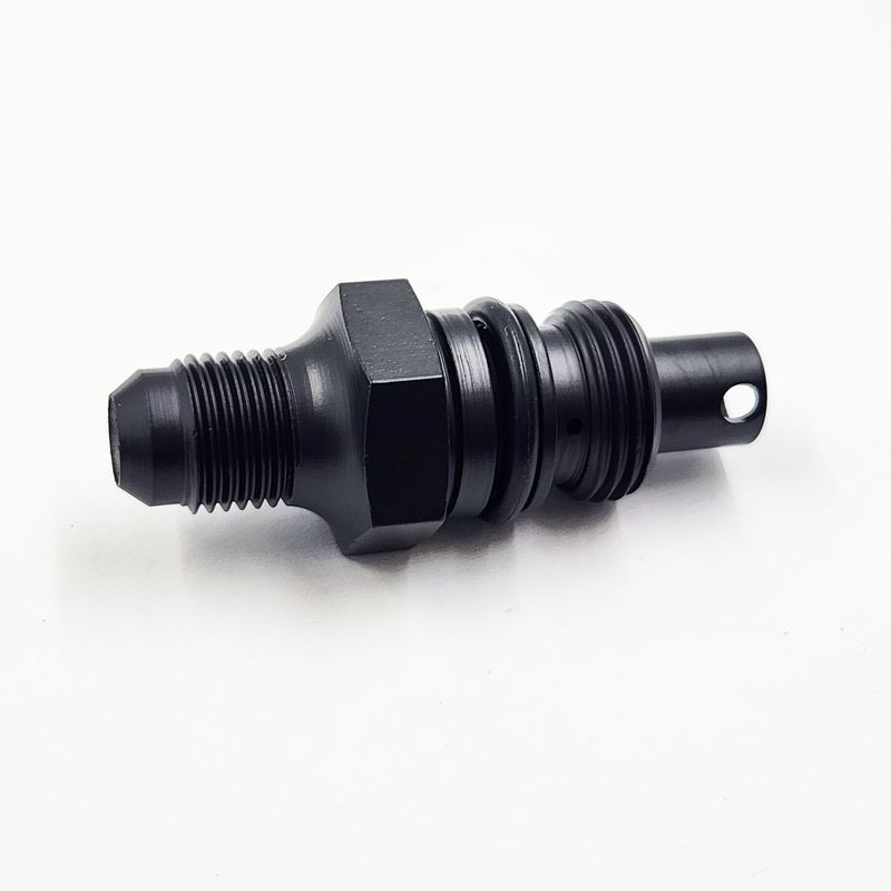 Pure Stealth Power Steering Flow Control Valve: -6 AN x 7/8&quot; Hex - Standard Flow - ForType II GM Pump - 3.2 GPM - X11725