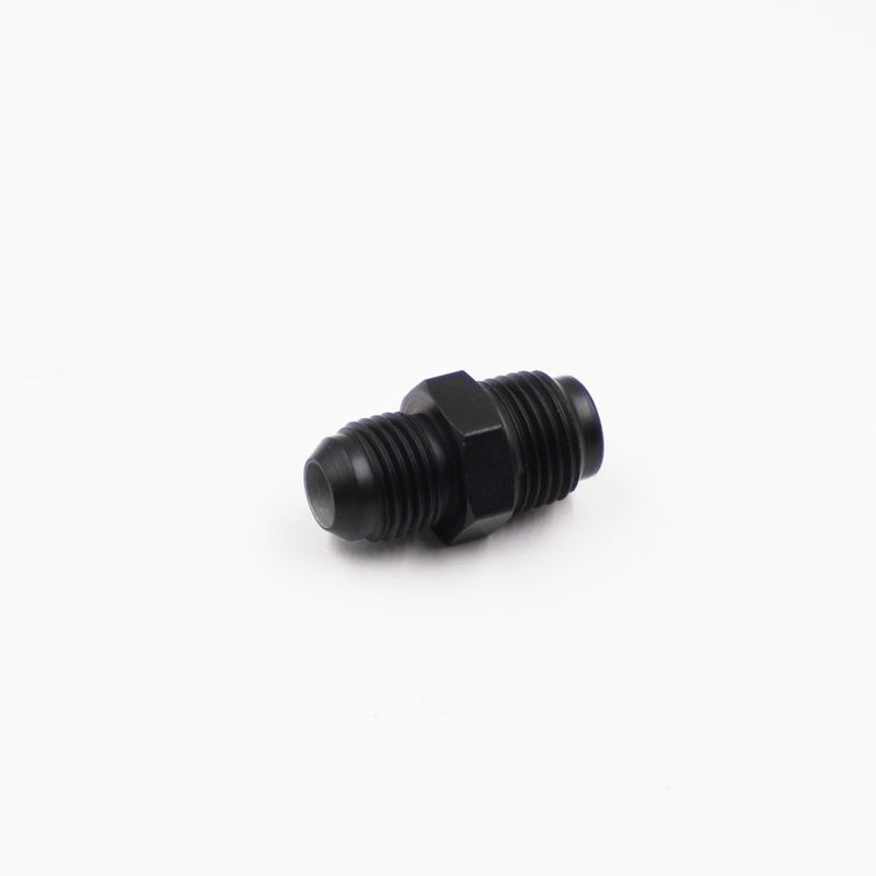 Pure Stealth Adapter: Power Steering Box Fitting 5/8-18 Male Inverted Flare To -6 AN - (Steel) - (1 Adapter) - X11740