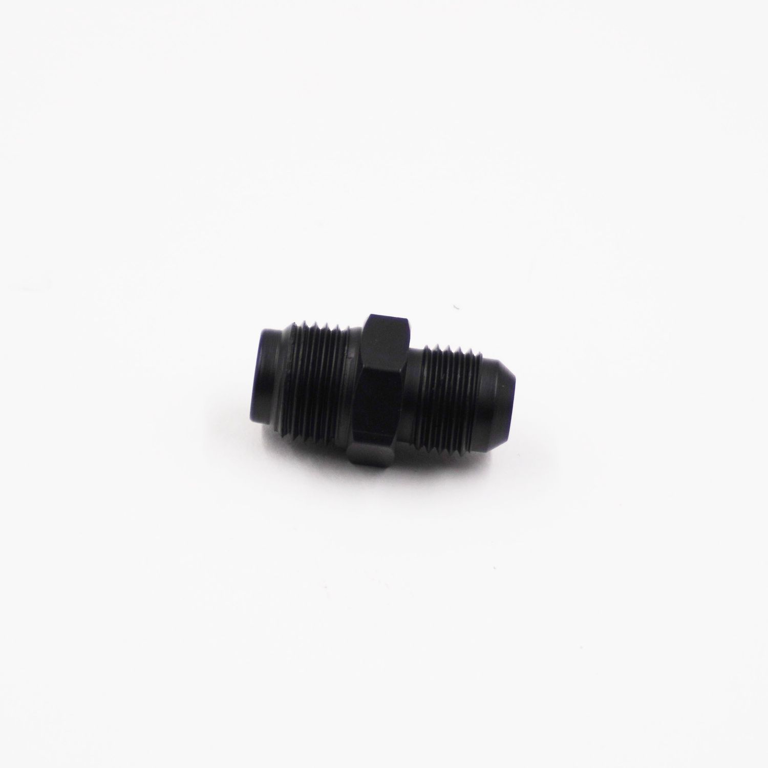 Pure Stealth Power Steering Adapter: 11/16-18 Male Inverted Flare To -6 AN - (Steel) - (1 Adapter) - X11750