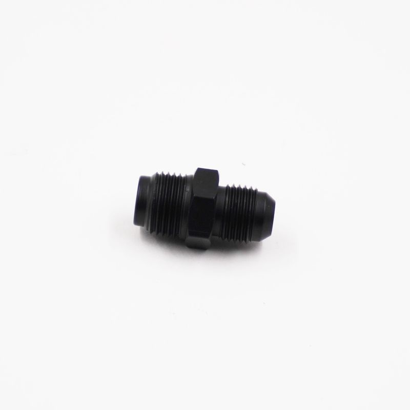 Pure Stealth Power Steering Adapter: 11/16-18 Male Inverted Flare To -6 AN - (Steel) - (1 Adapter) - X11750