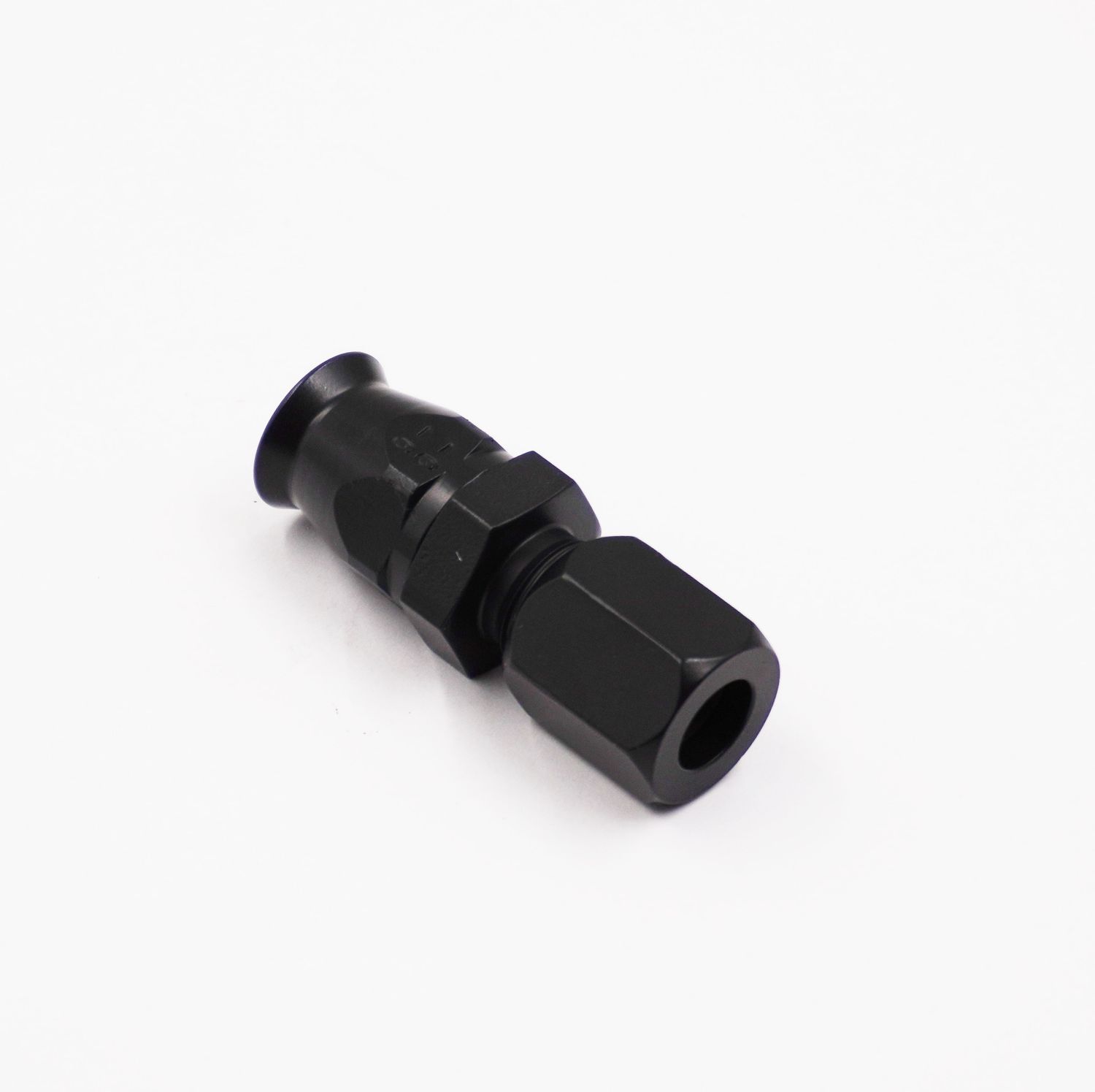 Pure Stealth 3/8&quot; Tube Compression x -6 AN Braided Teflon Hose. (Steel) - (1 Hose End) - X11825