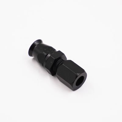 Pure Stealth 3/8&quot; Tube Compression x -6 AN Braided Teflon Hose. (Steel) - (1 Hose End) - X11825