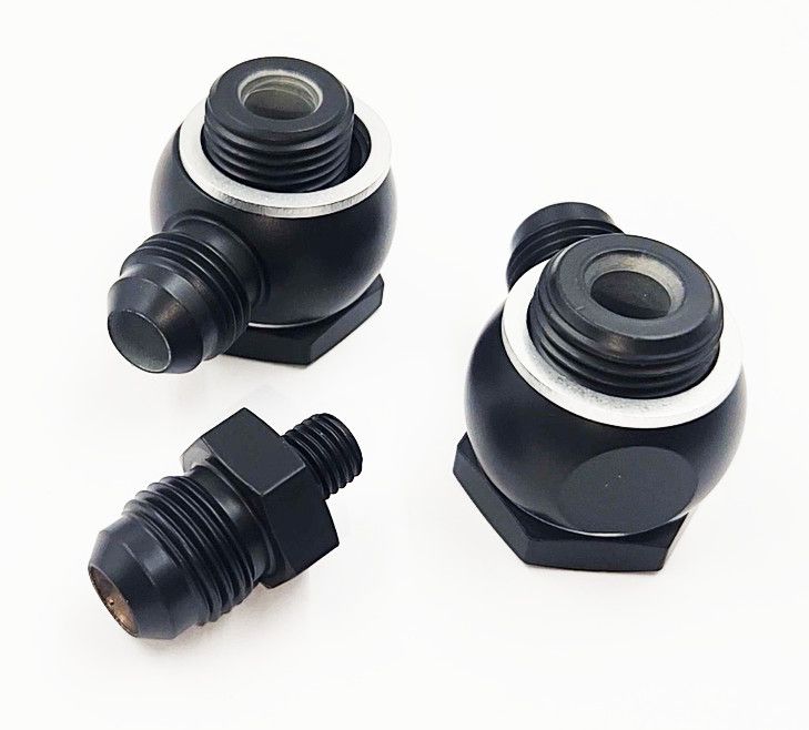 Pure Stealth Hydro-Boost Banjo Kit:  16MM -1.50 Banjo, 18MM-1.50 Banjo &amp; 5/16-24 x -6 AN  Straight Adapter (3 Pieces) - X11895