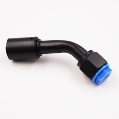 Pure Stealth #10 O-ring Beadlock Crimp Fitting For 5/8&quot; Heater Hose (45 Degrees)- X354200