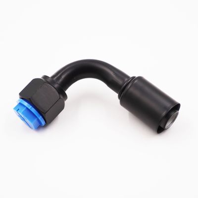 Pure Stealth #10 O-ring Beadlock Crimp Fitting For 5/8&quot; Heater Hose (90 Degrees) - X354300
