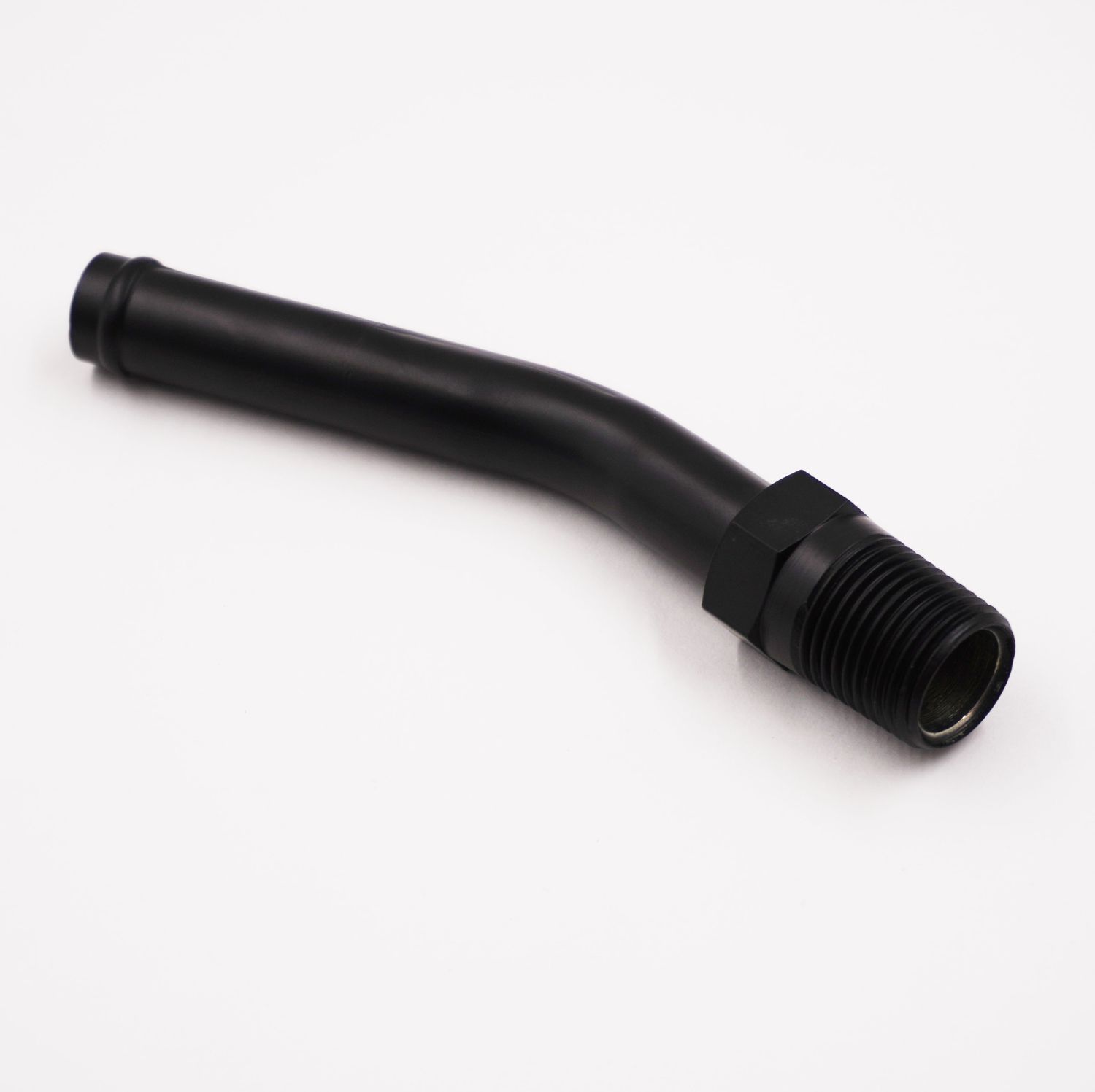 Pure Stealth Extended Heater Hose Adapter Fitting - 1/2&quot; NPT x 5/8&quot; Heater Hose - (45° Angled) - X501011