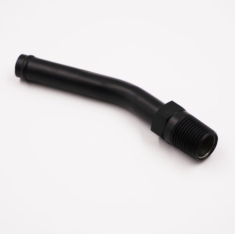 Pure Stealth Extended Heater Hose Adapter Fitting - 1/2&quot; NPT x 5/8&quot; Heater Hose - (45° Angled) - X501011