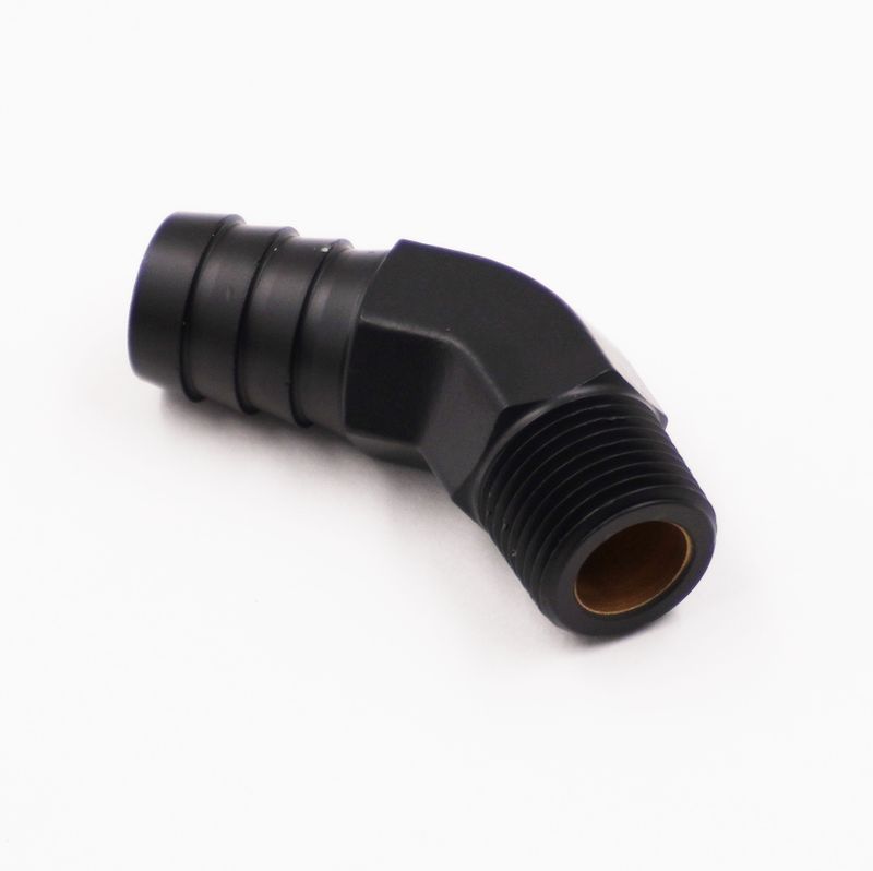 Pure Stealth Adapter: 5/8 x 3/8 NPT x 45° Brass Heater Fitting - X501015