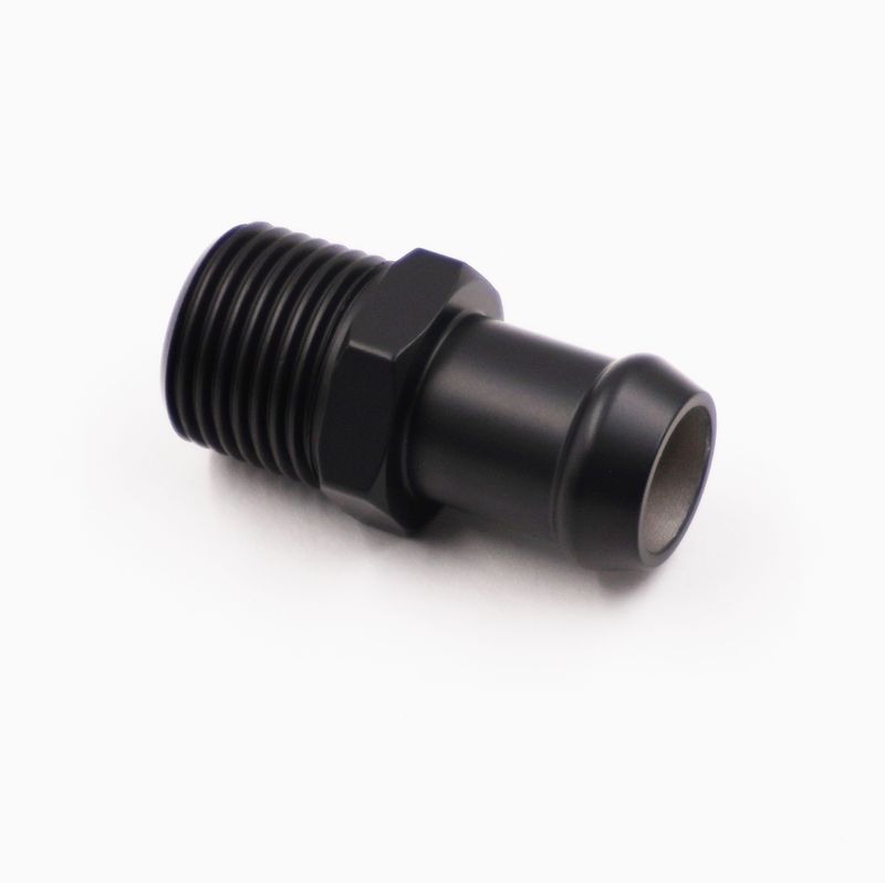 Pure Stealth 1/2&quot; NPT x 5/8&quot; Heater Hose Barb Adapter Fitting- 1 3/16&quot; Length (Stainless Steel) - X501002-SUR