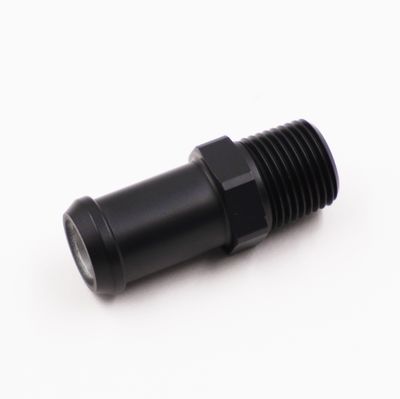 Pure Stealth 3/8&quot; NPT x 5/8&quot; Heater Hose Barb Adapter Fitting (Aluminum) - X341082