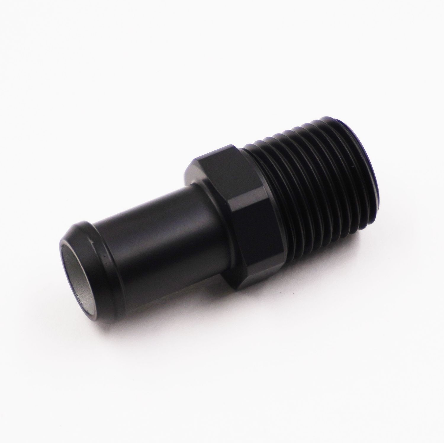 Pure Stealth 1/2&quot; NPT x 5/8&quot; Heater Hose Barb Adapter Fitting (Aluminum) - X341081