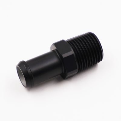 Pure Stealth 1/2&quot; NPT x 5/8&quot; Heater Hose Barb Adapter Fitting (Aluminum) - X341081