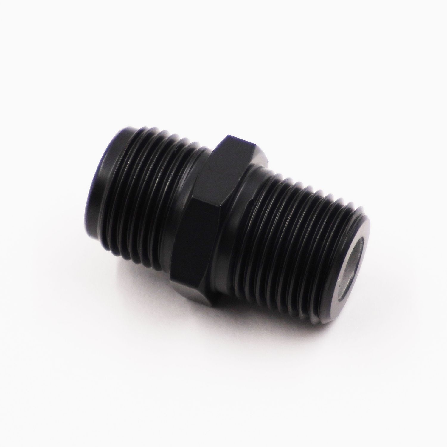 Pure Stealth Adapter: #10 Male O-Ring x 1/2&quot; NPT Male Adapter Fitting (Aluminum) - X15010