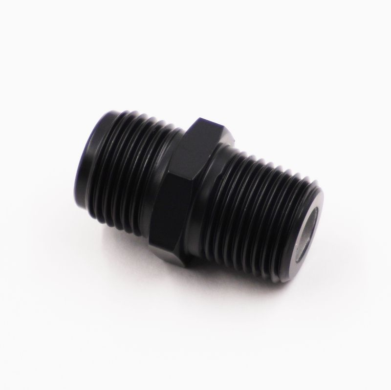 Pure Stealth Adapter: #10 Male O-Ring x 1/2&quot; NPT Male Adapter Fitting (Aluminum) - X15010