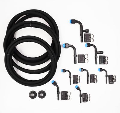 Pure Stealth 8-Fitting E-Z Clip Hose Kit - 90° Service Ports - E-Z Clip Hose - X15547-90