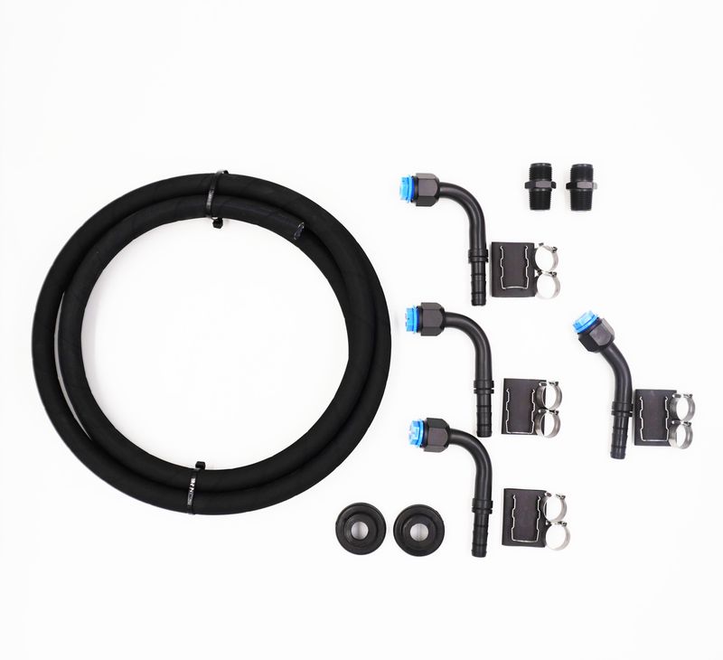 Pure Stealth Universal E-Z Clip Heater Hose Kit - 1/2&quot; Adapters - E-Z Clip Hose - X41400-12