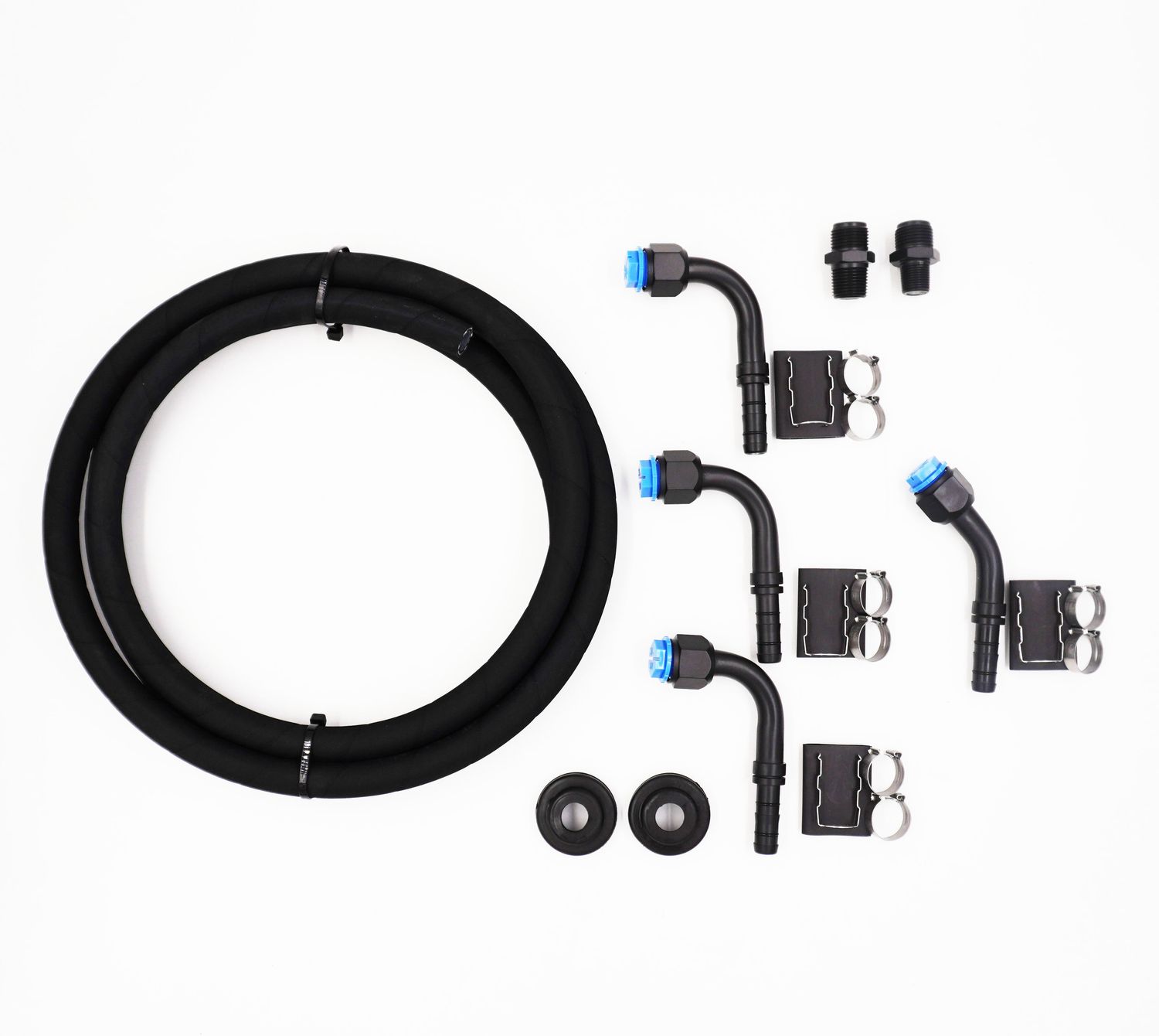 Pure Stealth Universal E-Z Clip Heater Hose Kit - 1/2&quot; &amp; 3/8&quot; Adapters - E-Z Clip Hose - X41400-1238