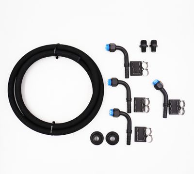 Pure Stealth Universal E-Z Clip Heater Hose Kit - 3/8&quot; Adapters - E-Z Clip Hose - X41400-38