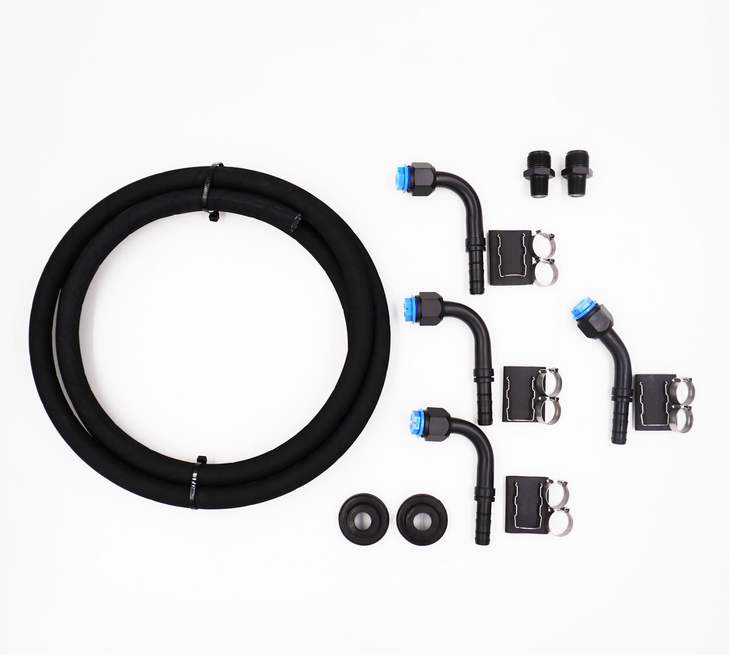 Pure Stealth Universal E-Z Clip Heater Hose Kit - 3/8&quot; Adapters - E-Z Clip Hose - X41400-38