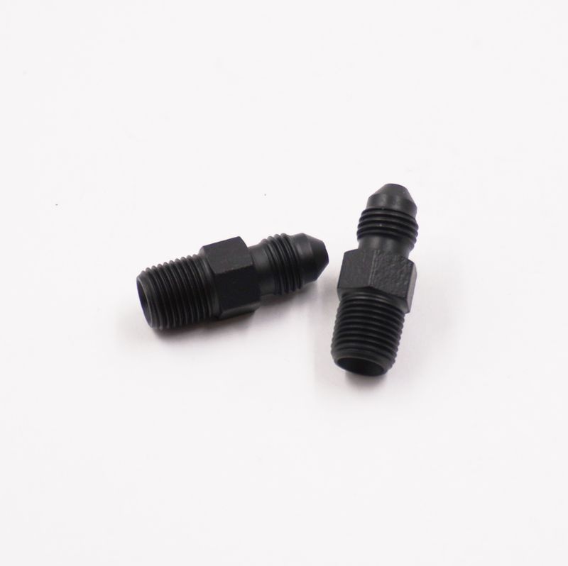 Pure Stealth Adapter Kit: 1/8 NPT Straight x -3 Male - (Steel) - (Pair) - X1900